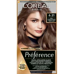 L'Oréal Paris Préférence 6.21 Koel Donkerblond Permanente Haarkleuring Haarverf