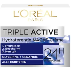 Discount L'Oréal Paris Triple Active Nachtcrème Nachtcreme