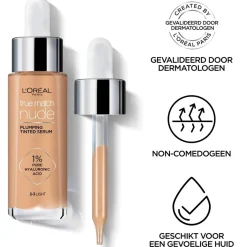 Hot L'Oréal Paris True Match Nude 0.5-2 Very Light Plumping Tinted Serum Foundation