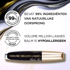 L'Oréal Paris Volume Million Lashes Balm Noir 01 Black Mascara Mascara