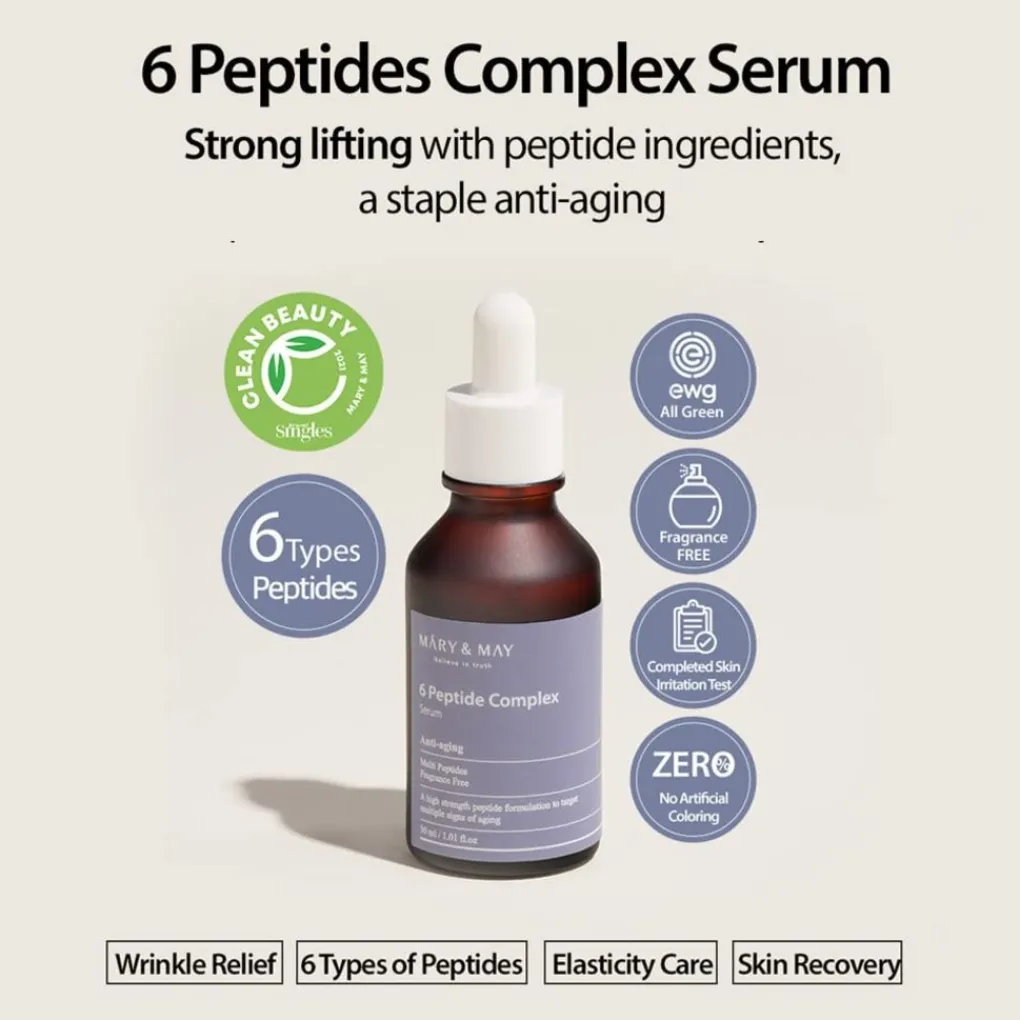 Best 6 Peptide Complex Serum Korean Skincare|Serum