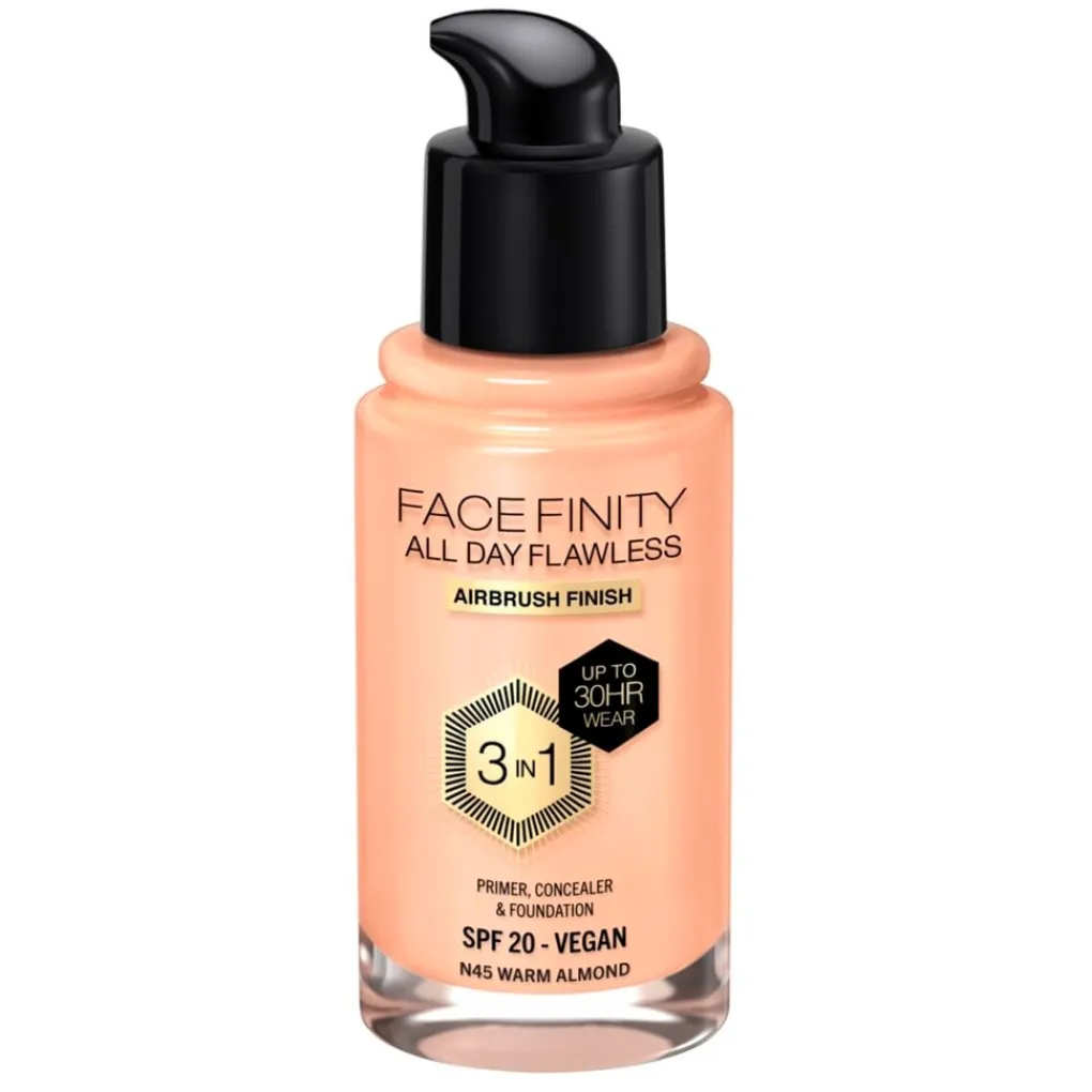 New Facefinity All Day Flawless N45 Warm Almond Foundation Foundation