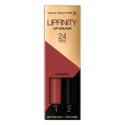 Best Lipfinity Lip Colour 070 Spicy 2-Step Longlasting Lipstick Lipmake-Up