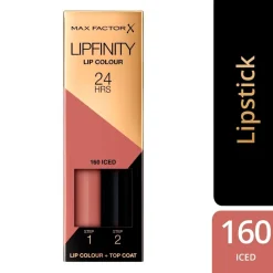 Online Lipfinity Lip Colour 160 Iced 2-Step Longlasting Lipstick Lipmake-Up