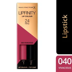 Online Lipfinity Lip Colour 040 Vivacious 2-Step Longlasting Lipstick Lipmake-Up