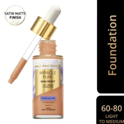 Hot Miracle Pure Skin Reset 60-80 Light to Medium 2-in-1 Serum Foundation Foundation
