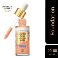 Sale Miracle Pure Skin Reset 40-60 Light 2-in-1 Serum Foundation Foundation