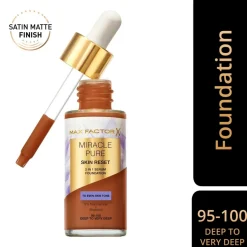 Discount Miracle Pure Skin Reset 95-100 Deep to Very Deep 2-in-1 Serum Foundation Foundation