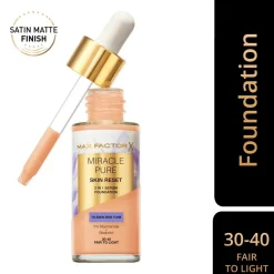 Best Miracle Pure Skin Reset 30-40 Fair to Light Serum Foundation Foundation