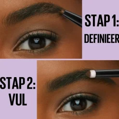 Best New York Express Brow Duo 04 Dark Brown Wenkbrauwpotlood Wenkbrauw Make-Up