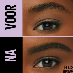 Hot New York Express Brow Duo 05 Black Brown Wenkbrauwpotlood Wenkbrauw Make-Up