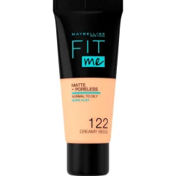 Sale New York Fit Me Matte & Poreless 122 Creamy Beige Foundation Foundation