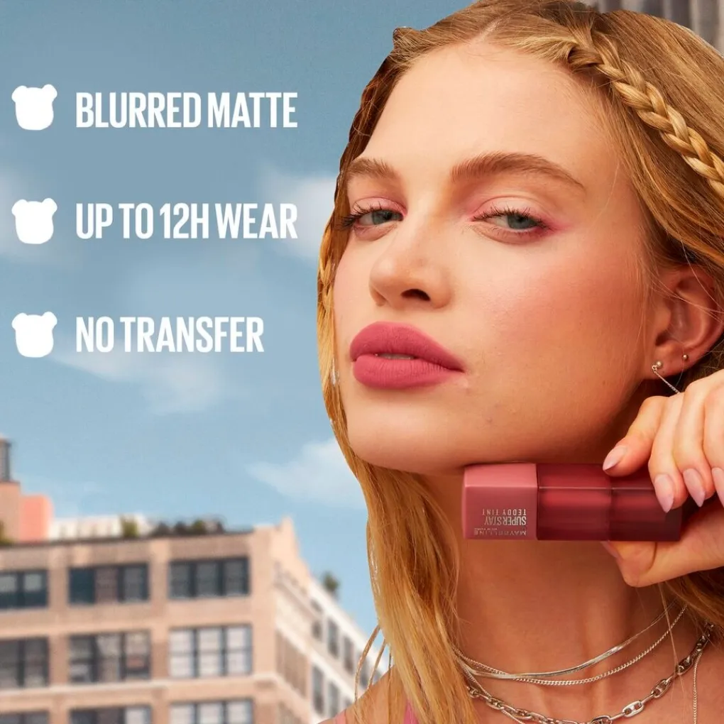 Best New York SuperStay Teddy Tint 40 Petalcore Lippenstift Lipmake-Up