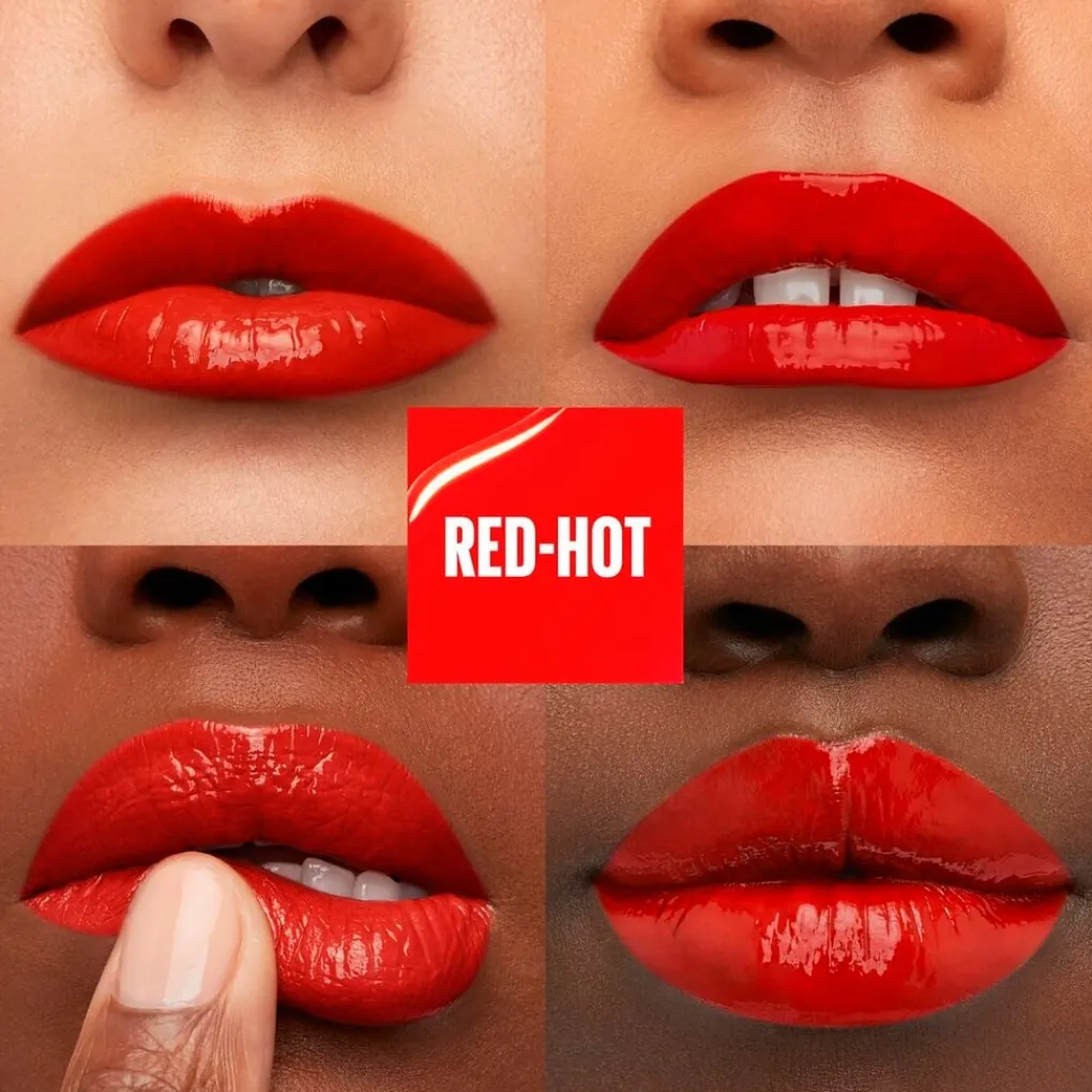 Discount New York SuperStay Vinyl Ink 25 Red-Hot Lipstick Lipmake-Up