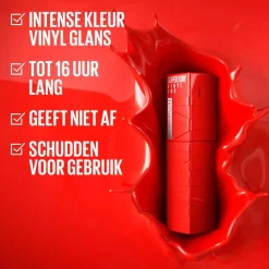 Discount New York SuperStay Vinyl Ink 25 Red-Hot Lipstick Lipmake-Up