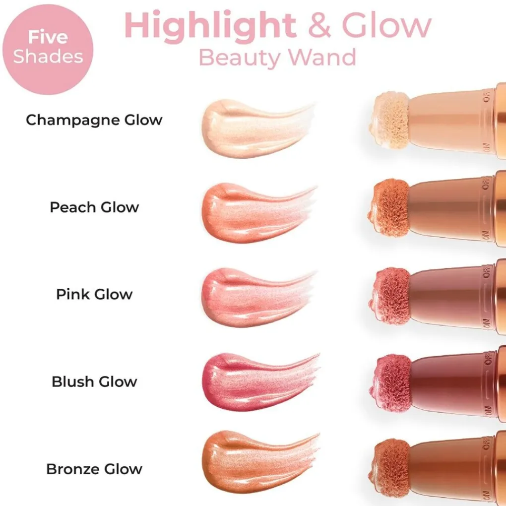 Discount Highlight & Glow Pink Glow Beauty Wand Highlighter