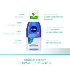 Outlet NIVEA Double Effect Oogmake-Up Remover Gezichtsreiniging