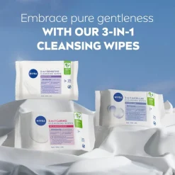 Online NIVEA 3-In-1 Sensitive Reinigingsdoekjes Gezichtsreiniging