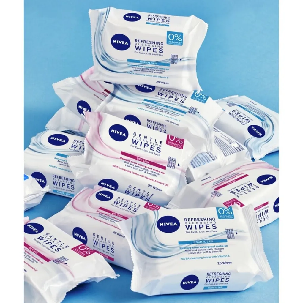 Outlet NIVEA 3-in-1 Verfrissende Reinigingsdoekjes Gezichtsreiniging