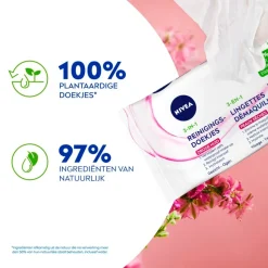 Sale NIVEA 3-In-1 Verzachtende Reinigingsdoekjes Gezichtsreiniging