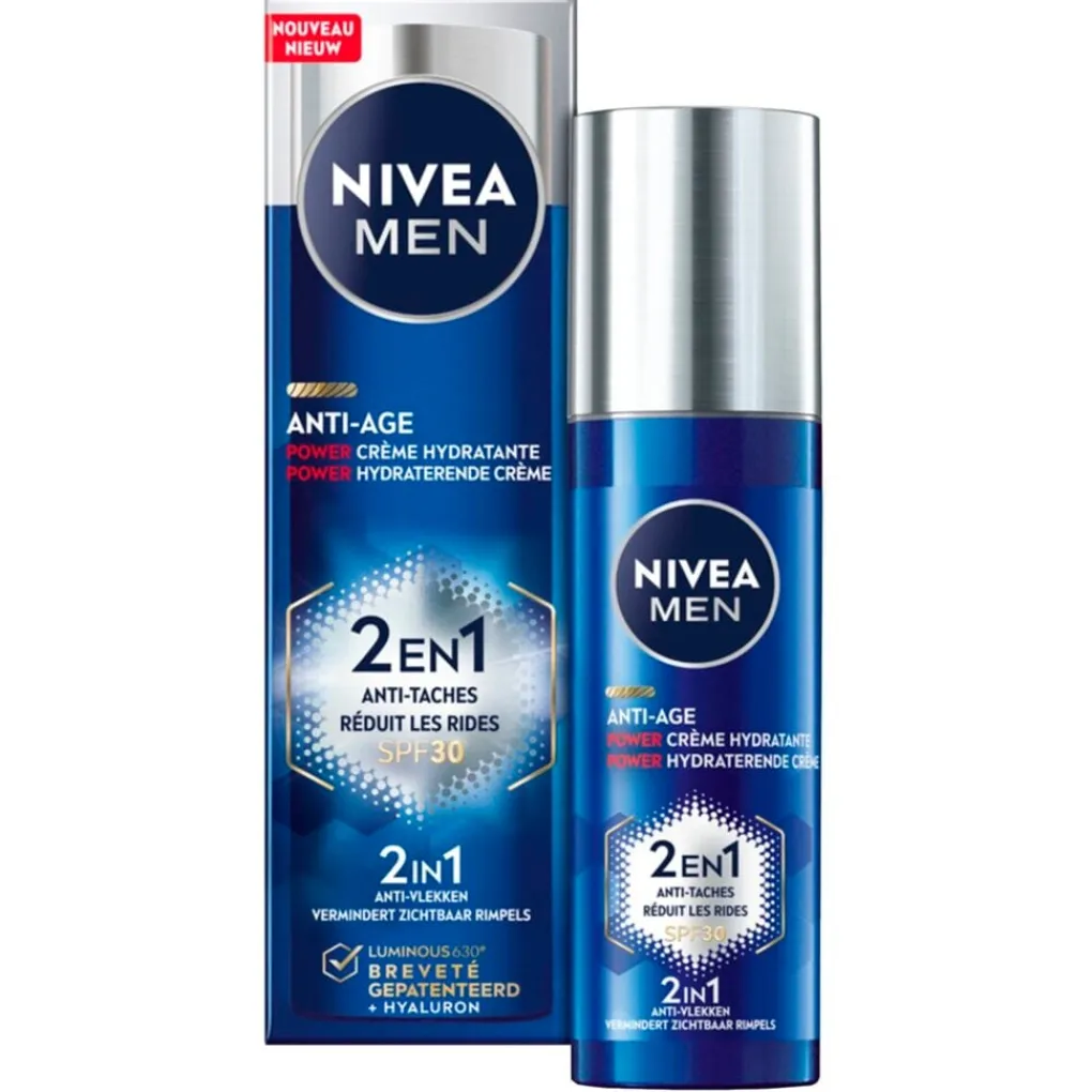 Clearance Anti-Age Power 2-in-1 Hydraterende Crème Dagcreme|Gezichtscreme Mannen