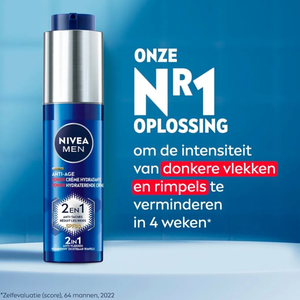 Clearance Anti-Age Power 2-in-1 Hydraterende Crème Dagcreme|Gezichtscreme Mannen