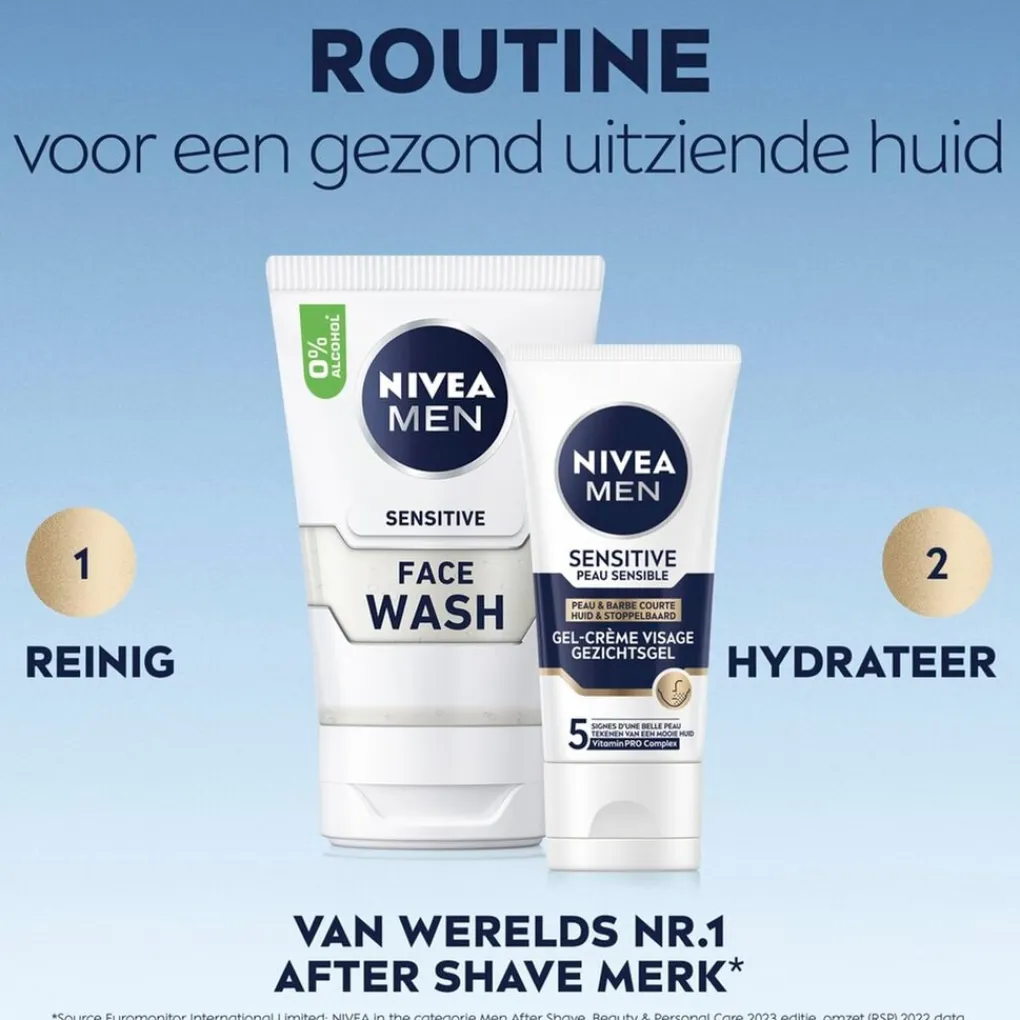 Hot Sensitive Huid & Stoppelbaard Gezichtsgel Baardverzorging|Gezichtscreme Mannen