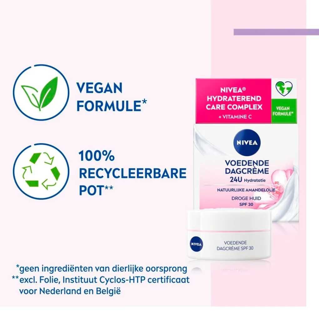 Online NIVEA SPF30 24H Hydration Voedende Dagcrème Dagcreme