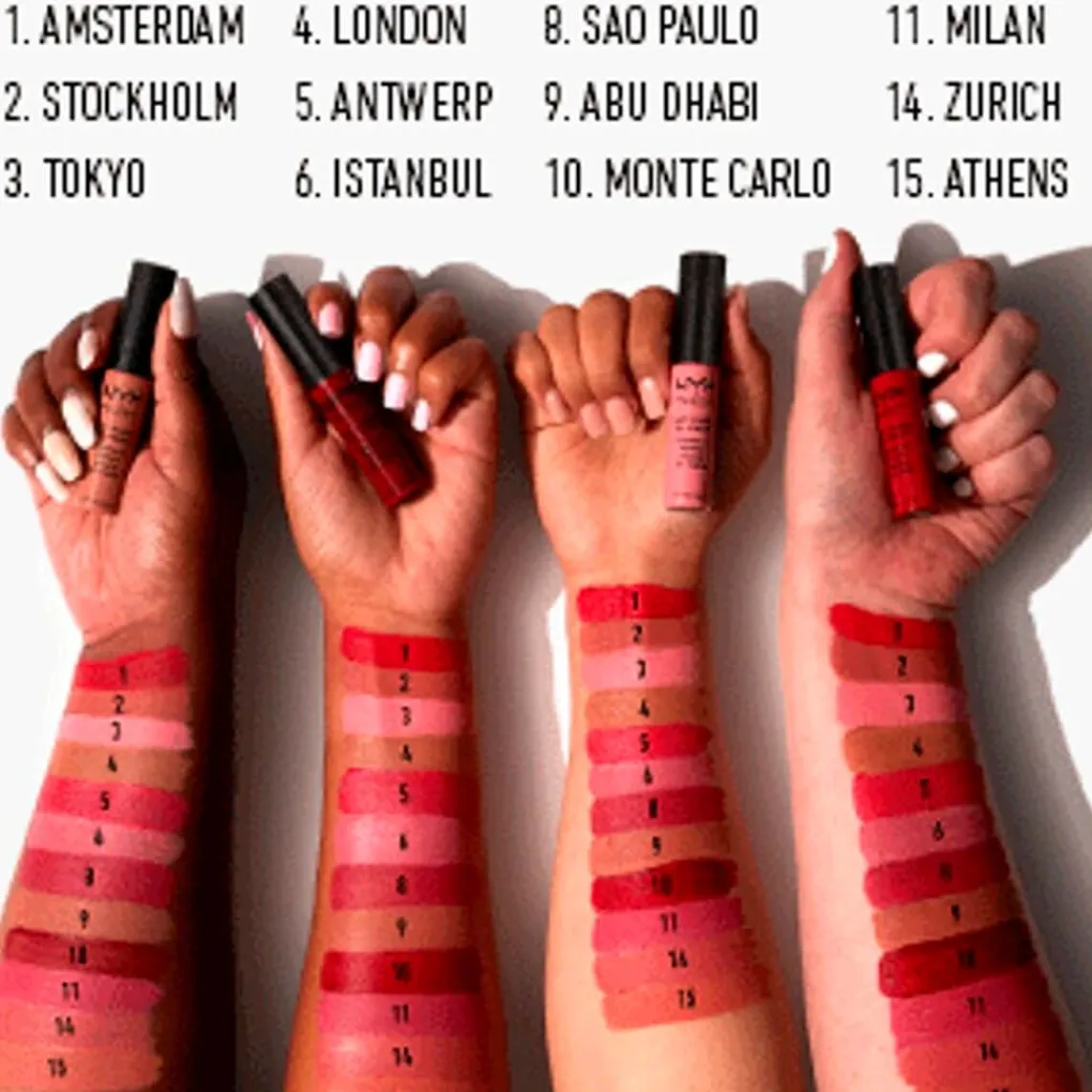 New SMLC10 Monte Carlo Soft Matte Lip Cream Lipmake-Up