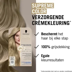 Online 9-16 Cool Licht Asblond Verzorgende Crèmekleuring Haarverf
