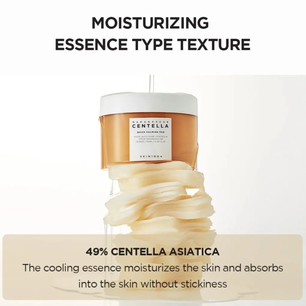 Hot Madagascar Centella Quick Calming Pad Korean Skincare|Gezichtsreiniging