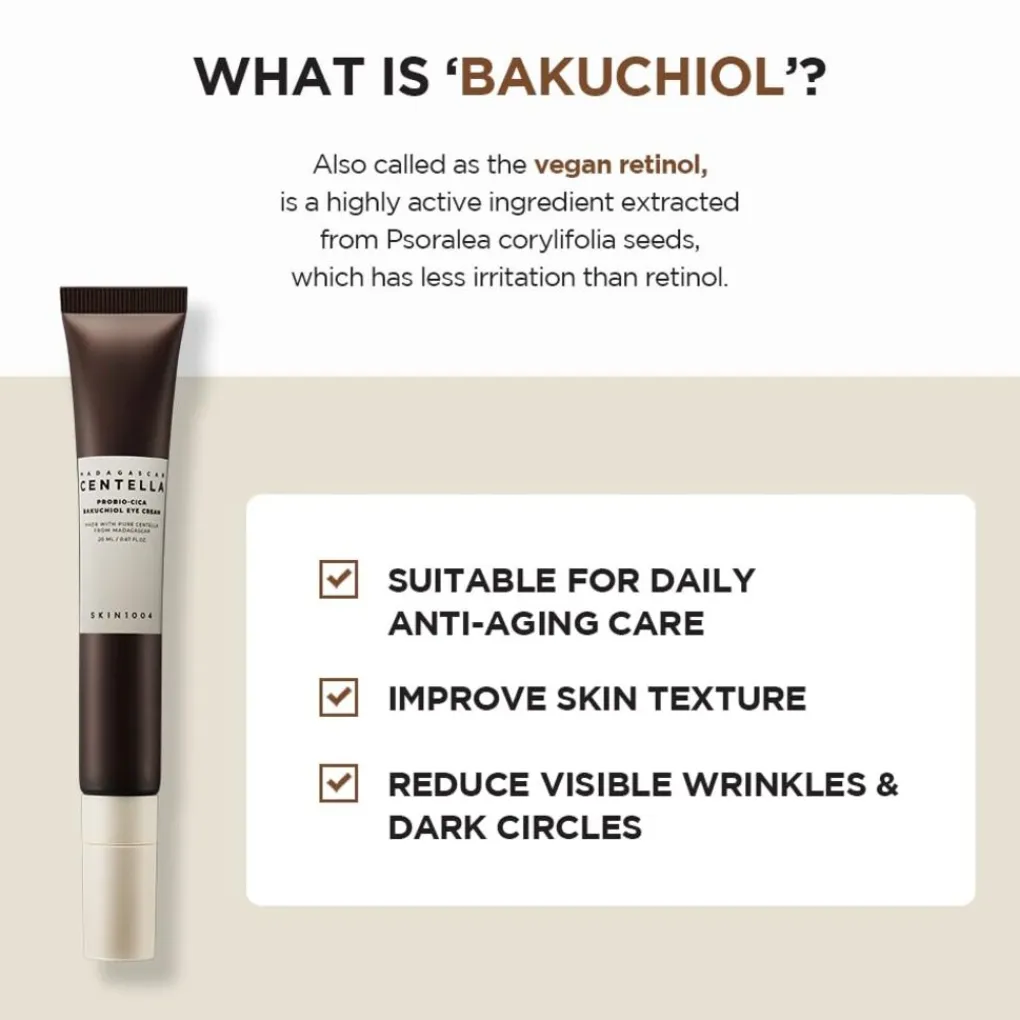 Hot Madagascar Centella Probio-Cica Bakuchiol Eye Cream 20ml*2ea Korean Skincare