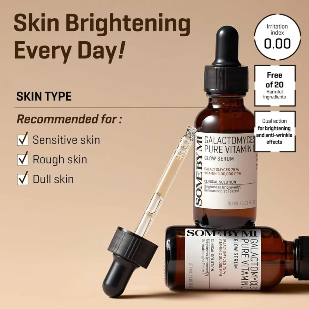 Best SOME BY MI Galactomyces Pure Vitamin C Glow Serum Korean Skincare|Serum