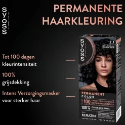 Best 2.1 Zwartbruin Permanente Haarkleuring Haarverf
