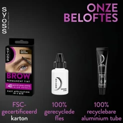 Hot Brow Tint Donkerbruin Permanente Wenkbrauwverf Haarverf