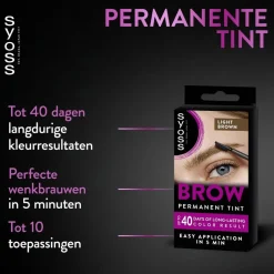 Brow Tint Lichtbruin Permanente Wenkbrauwverf Haarverf