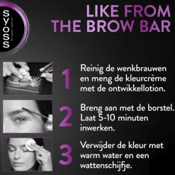 Brow Tint Lichtbruin Permanente Wenkbrauwverf Haarverf