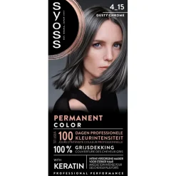 Clearance Metallic Shine 4-15 Dusty Chrome Haarkleuring Haarverf