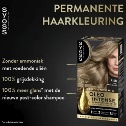 Oleo Intense 7-58 Cool Beige Blond Haarkleuring Haarverf
