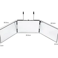 Clearance UNIQ 360 Make-up Spiegel met 3 Delen – Vouwen & Ophangen Make-Up Spiegels