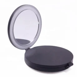 Clearance UNIQ Drievoudige Compacte Reismake-upspiegel met Led 5x en 10x Vergroting Make-Up Spiegels