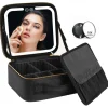 Clearance UNIQ Make-up Reistas met LED-lampje - Toilettas / Cosmetische tas voor al je make-up - Zwart Make-Up Organizers|Toilettassen