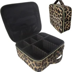 Sale UNIQ Make-up Reistas Toilettas Luipaard Toilettassen