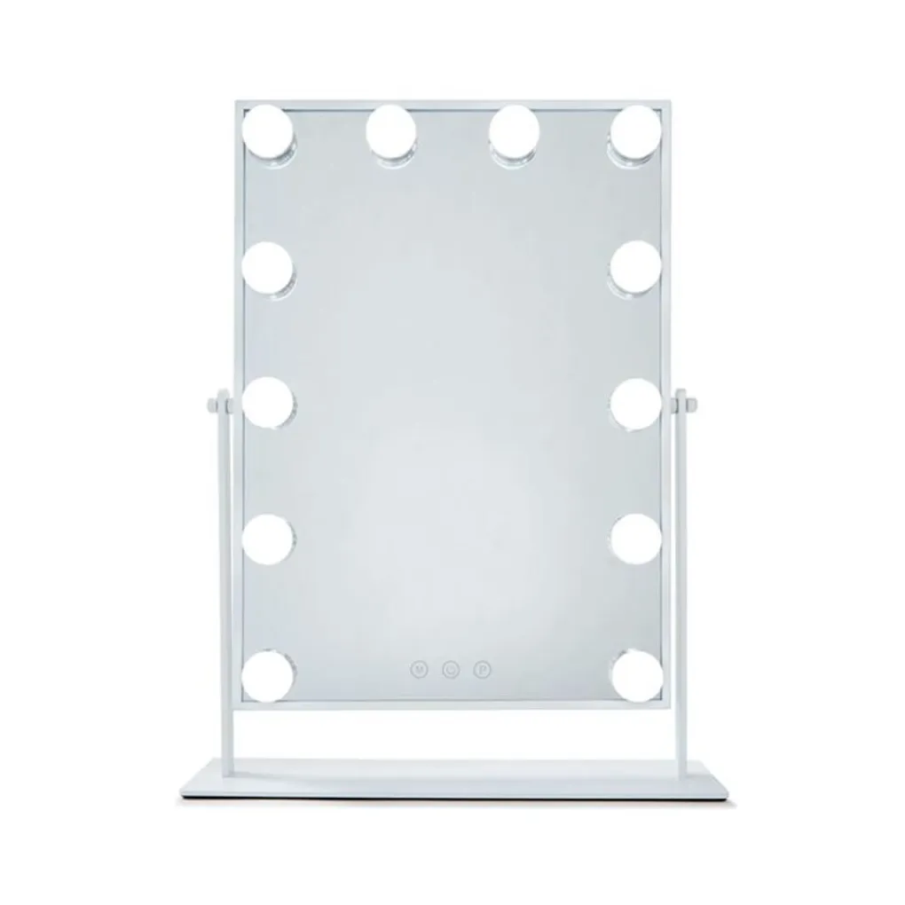 Discount UNIQ New York Mega - Make-up Spiegel met 12 LED Lampen Make-Up Spiegels