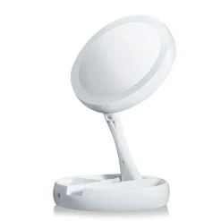 Discount UNIQ Opvouwbare Led Make-up Make-upspiegel en 10x Vergroting Make-Up Spiegels
