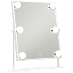 Clearance UNIQ Xl Hollywood Make-up Make-upspiegel met 6 Led Lampen en Aanraakfunctie Make-Up Spiegels