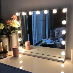 Outlet UNIQ XL Hollywood Spiegel met 15 LED Lampen & Touch Make-Up Spiegels