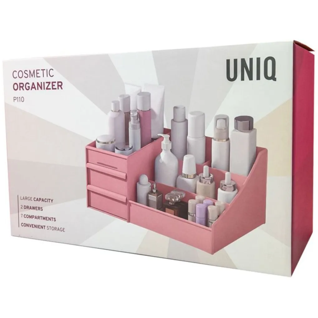 Best UNIQ Make‑up & Sieraden Organizer – 2 Laden, Roze - P110 Sieraden En Bijoux|Make-Up Organizers